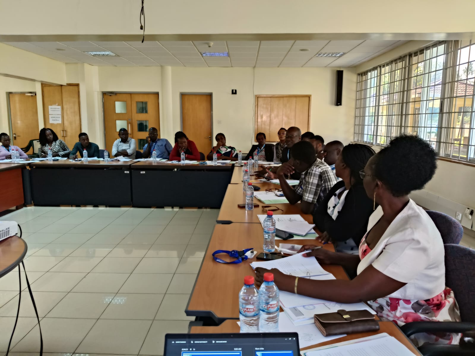Participants taking part in an EN-METRICS classroom training workshop